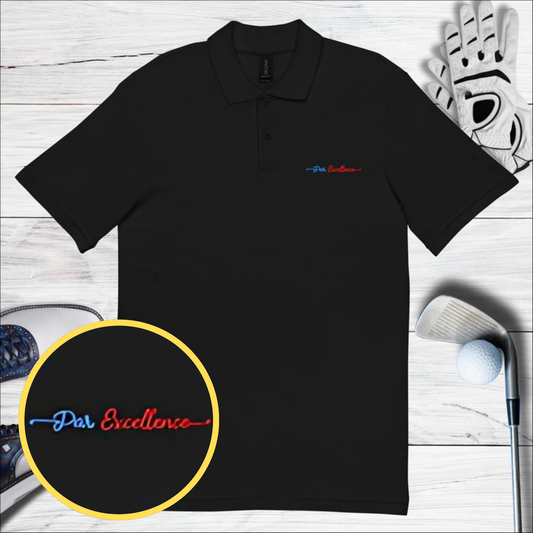 Par Excellence Embroidered Golf Pique Polo Shirt