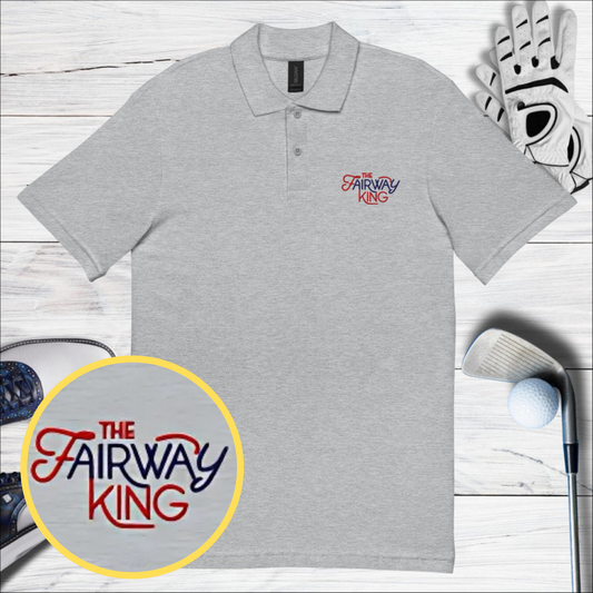 Fairway King Embroidered Golf Pique Polo Shirt